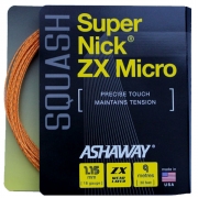 Ashaway SuperNick ZX Micro (Orange) 18 Squash Set (1.15 mm) (30 ft.)