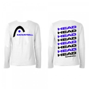 Head Billboard White Long Sleeve T-Shirt