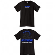 Python Racquetball T-Shirt Black/Blue