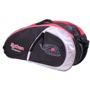 Python Deluxe Black/Red 3 Racquet Bag