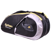 Python Deluxe Black/Yellow 3 Racquet Bag