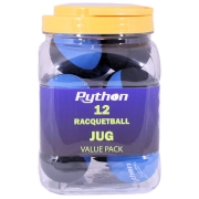 PYTHON RG Multi Black/Blue Colored Racquetball Jug (12 Balls)