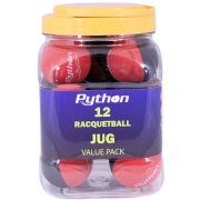 PYTHON RG Multi Red/Black Colored Racquetball Jug (12 Balls)