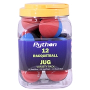 PYTHON RG Multi Variety Racquetball Jug (12 Balls)