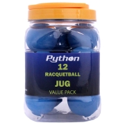 PYTHON Blue Racquetball Jug (12 Balls)