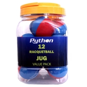 PYTHON RG Multi Blue/Red Colored Racquetball Jug (12 Balls)